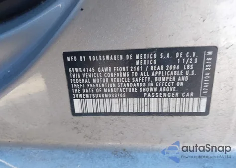 2024 Volkswagen Jetta 1.5T Se from USA, damaged, VIN 3VWEM7BU4RM033268